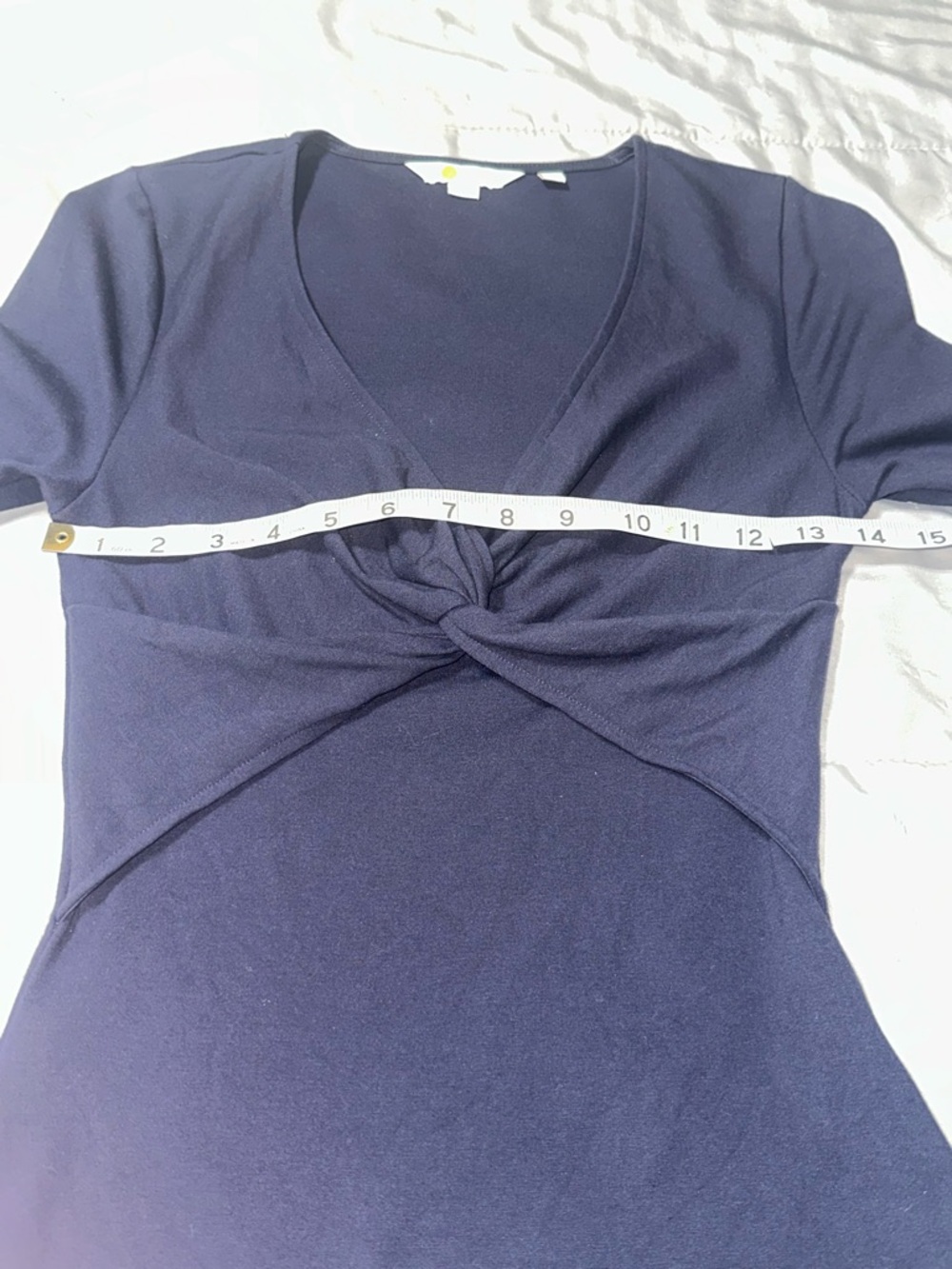 Boden Women’s Size 4 Twist Bust Long Sleeve Blouse Classic Elegant Preppy Navy - Picture 8 of 9
